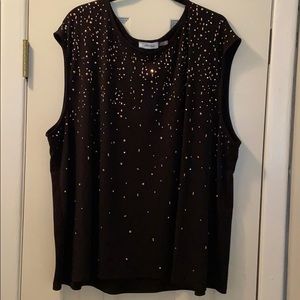 Calvin Klein Black Sleeveless Top